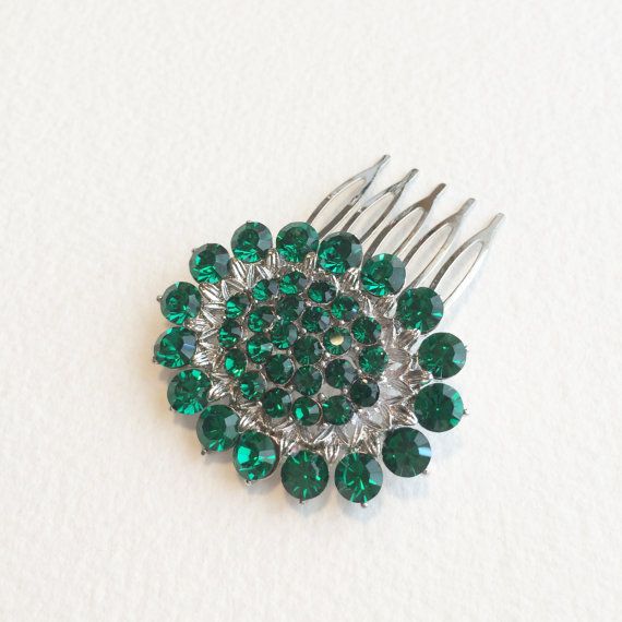 Emerald Hair Comb / Accessories